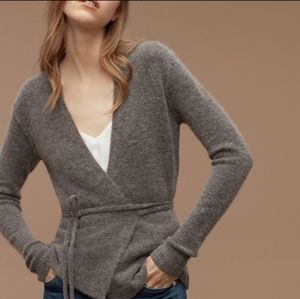 Aritzia Wool Wrap Sweater